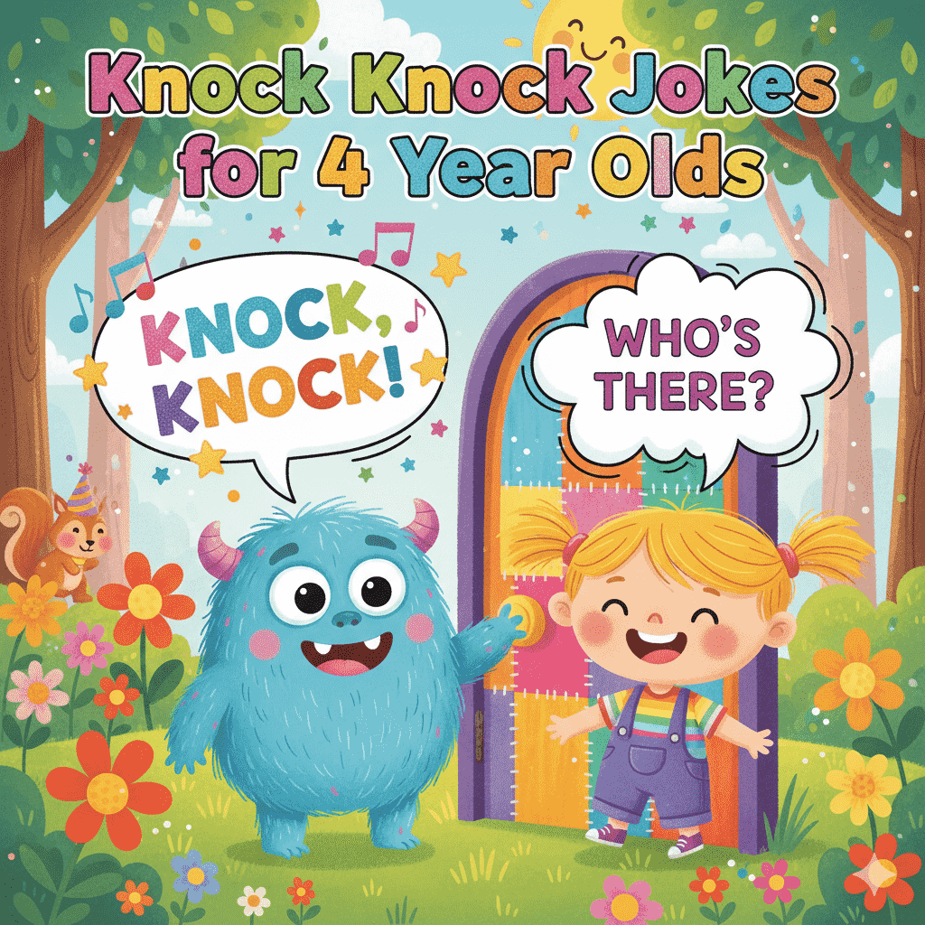 knock knock jokes for 4 year olds​