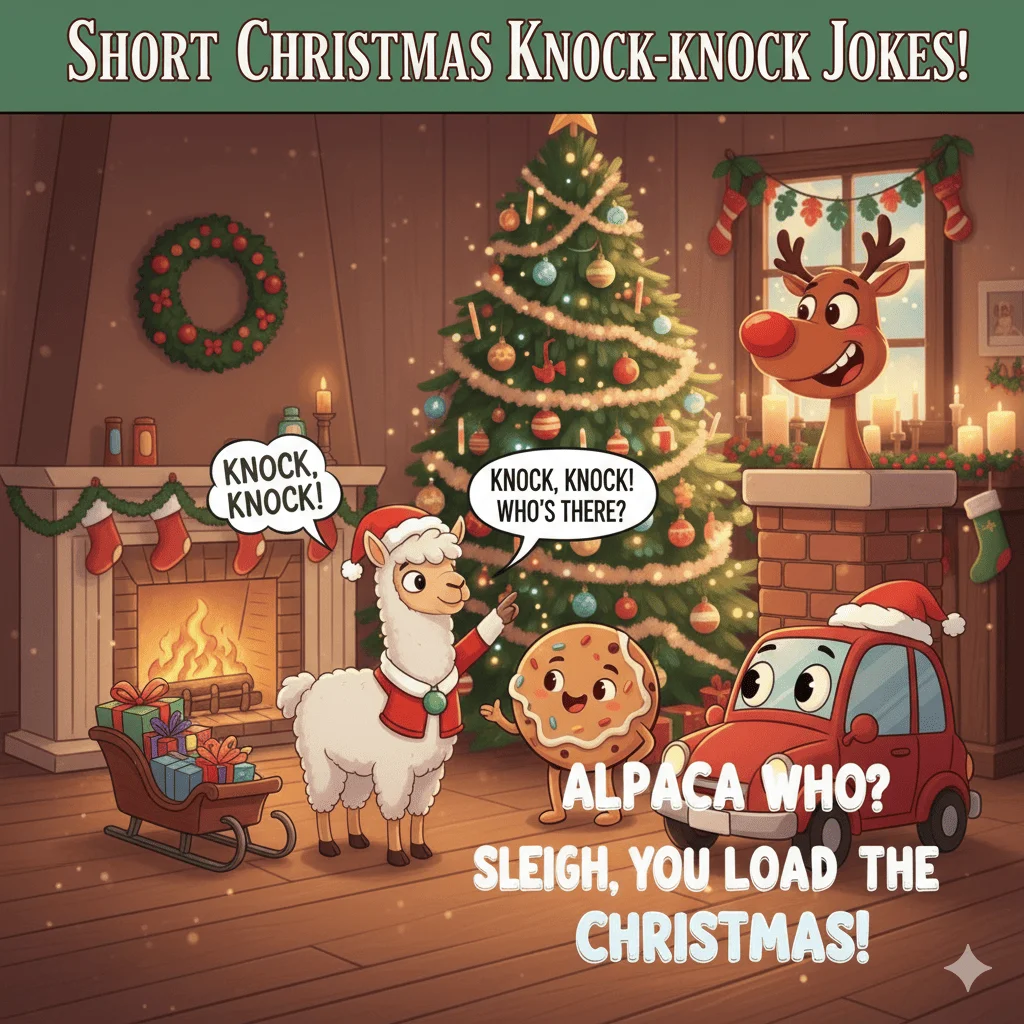 Short Christmas Knock Knock Jokes