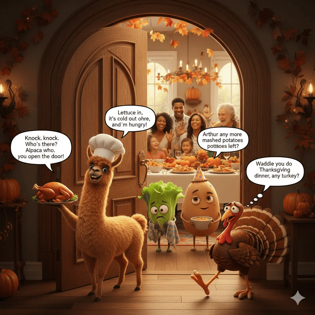 Funny Thanksgiving Knock Knock Jokes