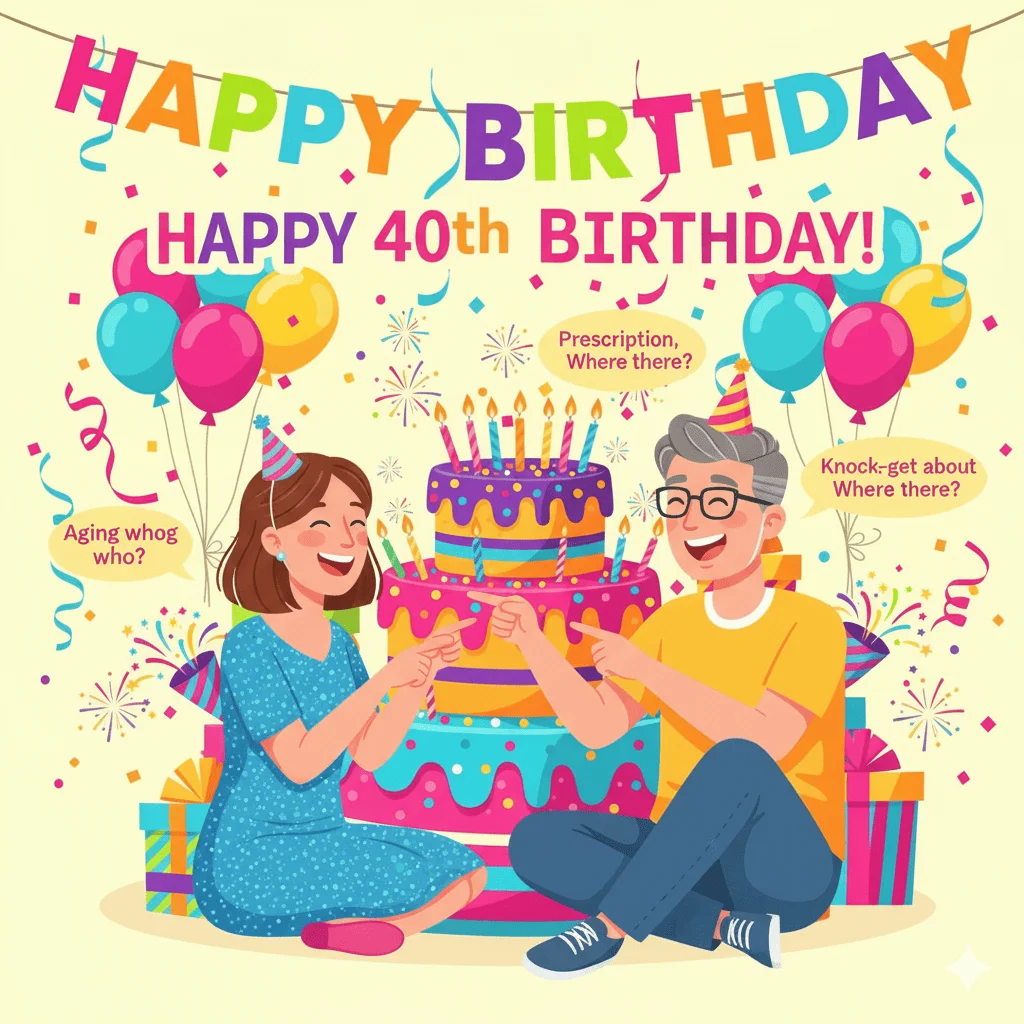 40th Birthday Knock Knock Jokes