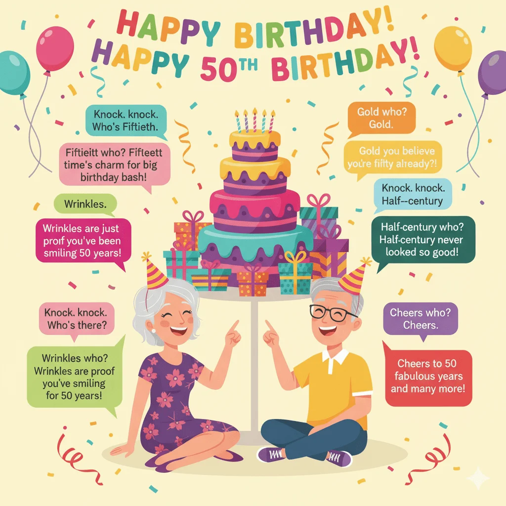 50th Birthday Knock Knock Jokes