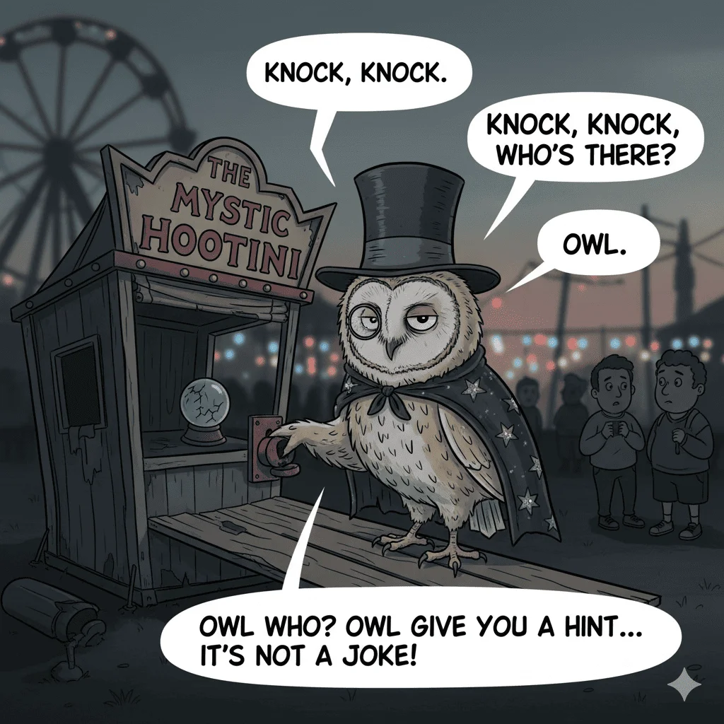 Bad Knock Knock Joke Owl