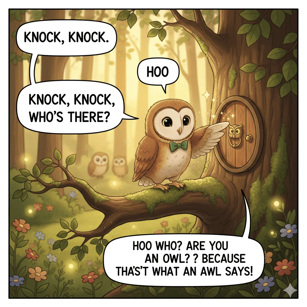 Knock Knock Owl Jokes One Liners