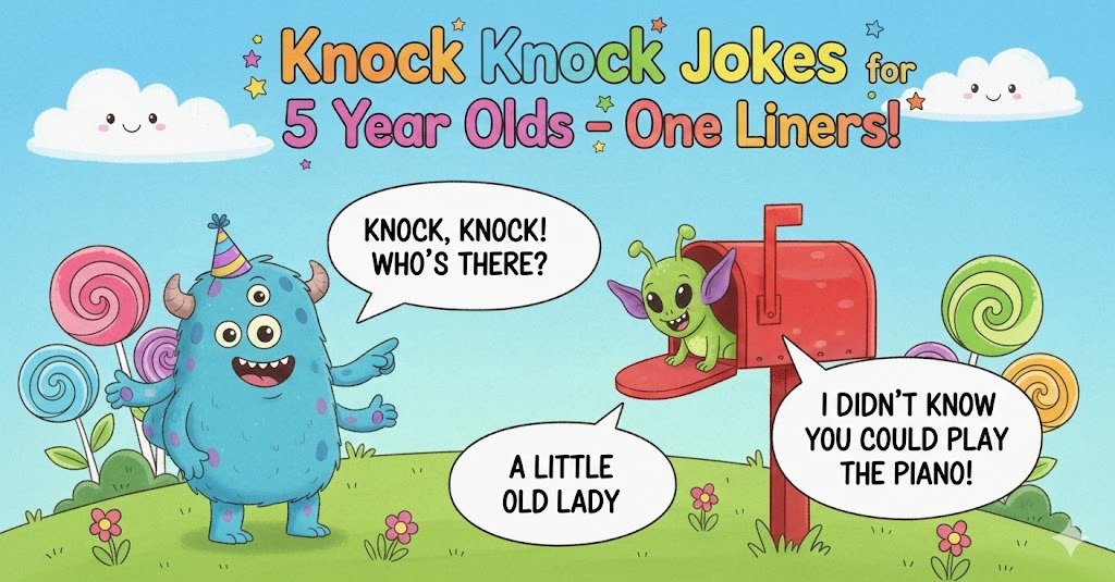 Knock Knock Jokes for 5 Year Olds – One Liners