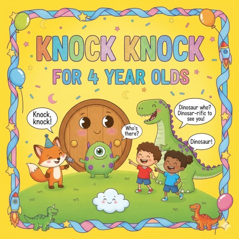 200+ Knock Knock Jokes for 4 Year Olds – Clean, Easy & Playful - Knock ...