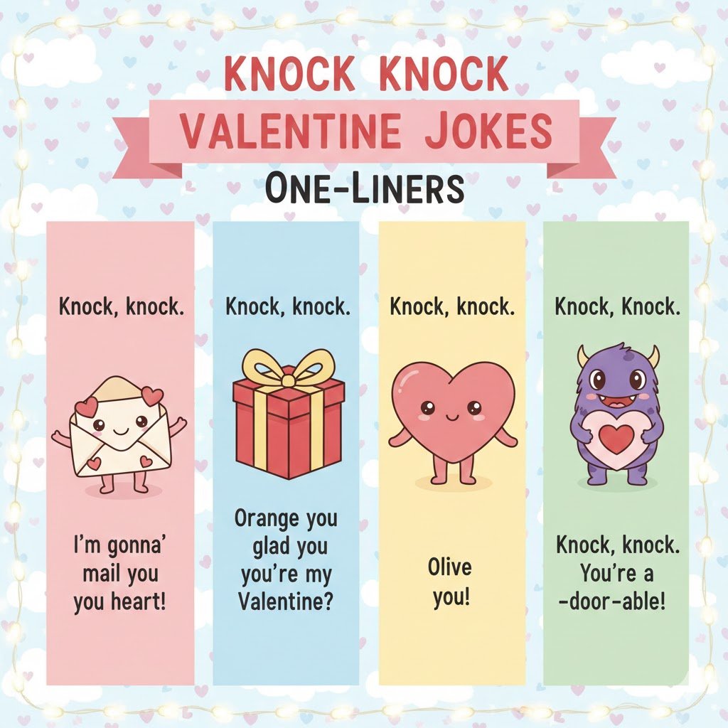 Knock Knock Valentine Jokes One-Liners