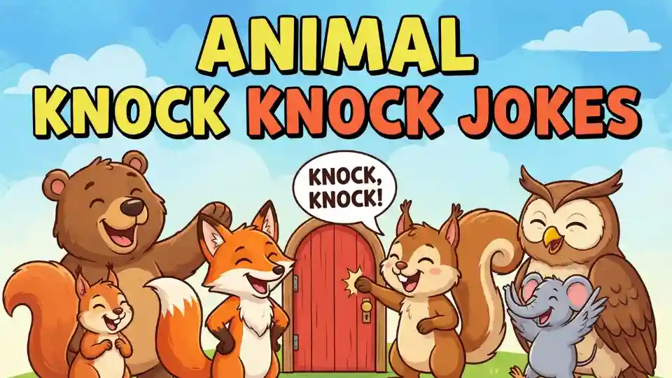 animal knock knock jokes image