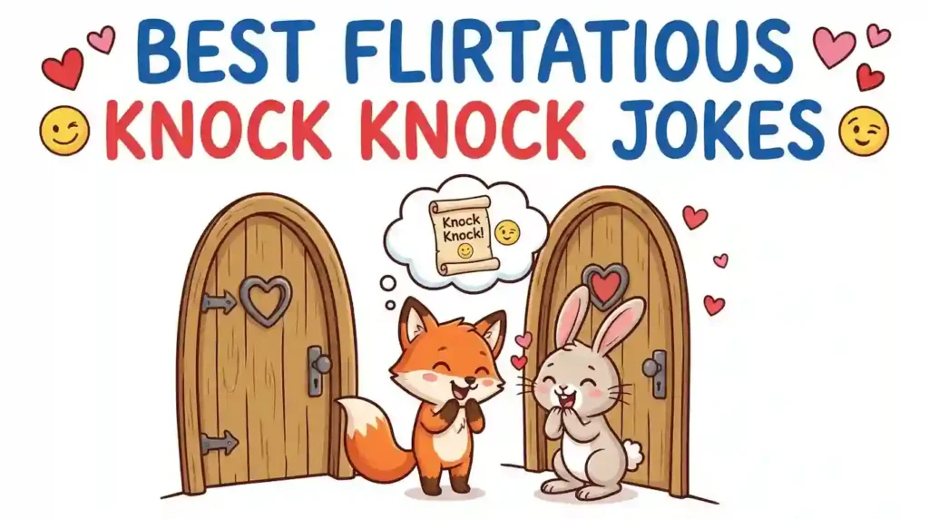best flirtatious knock knock jokes image