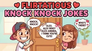 flirtatious knock knock jokes image