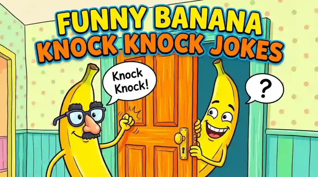 funny banana knock knock jokes image