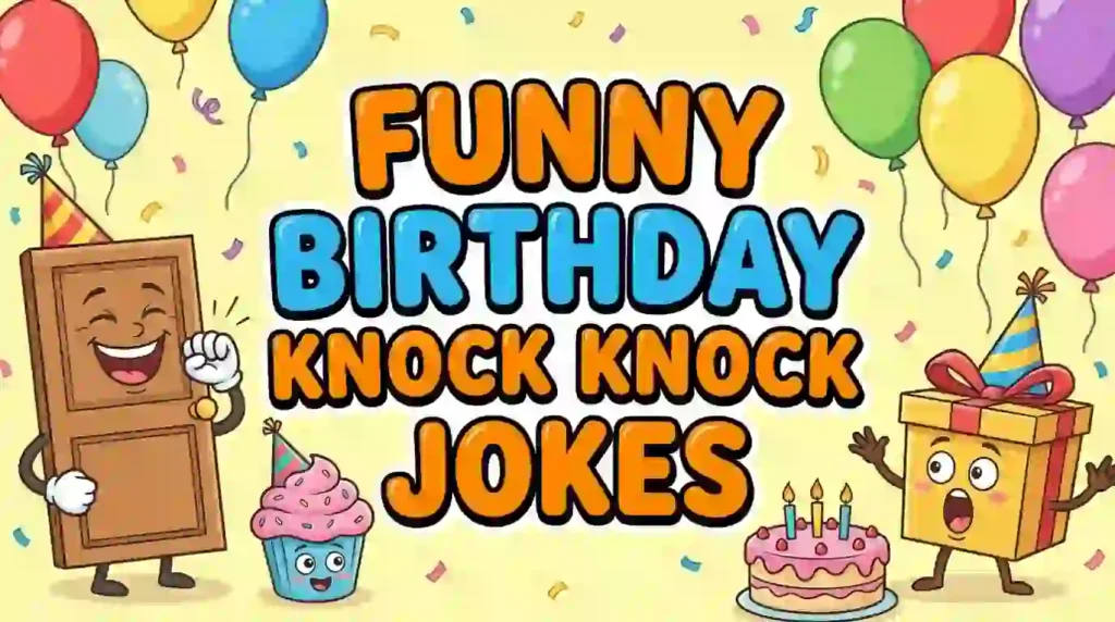 funny birthday knock knock jokes image
