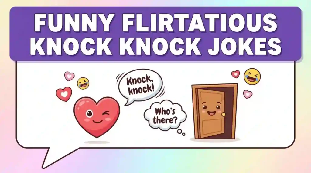 funny flirtatious knock knock jokes image