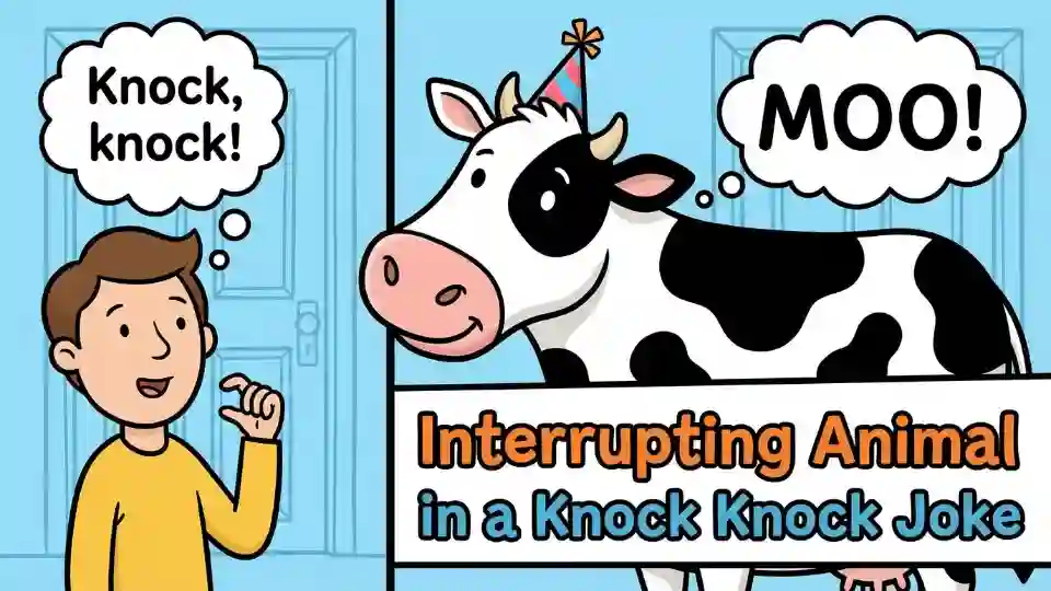 interrupting animal in a knock knock joke image