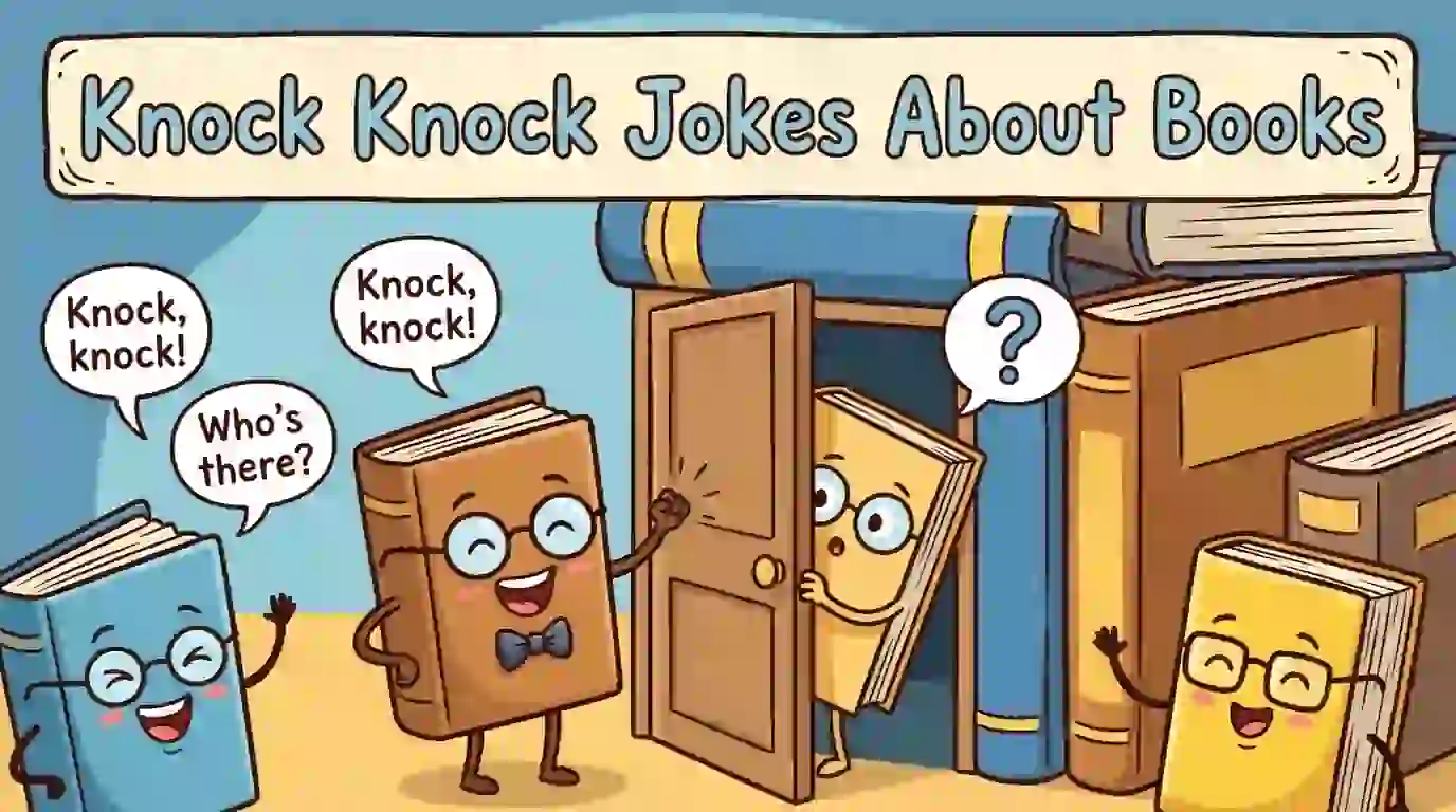 knock knock jokes about books image