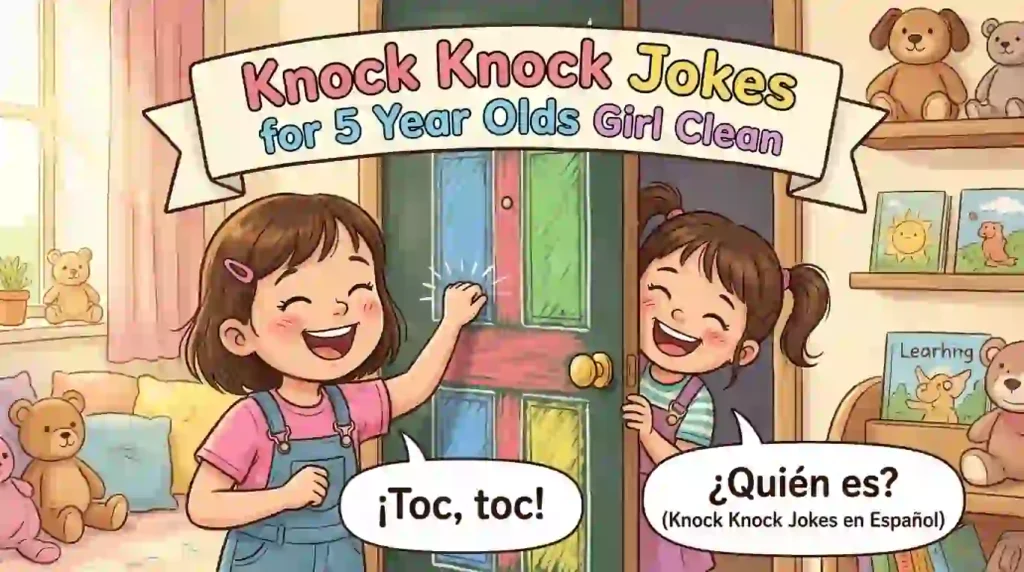 knock knock jokes for 5 year olds girl clean image