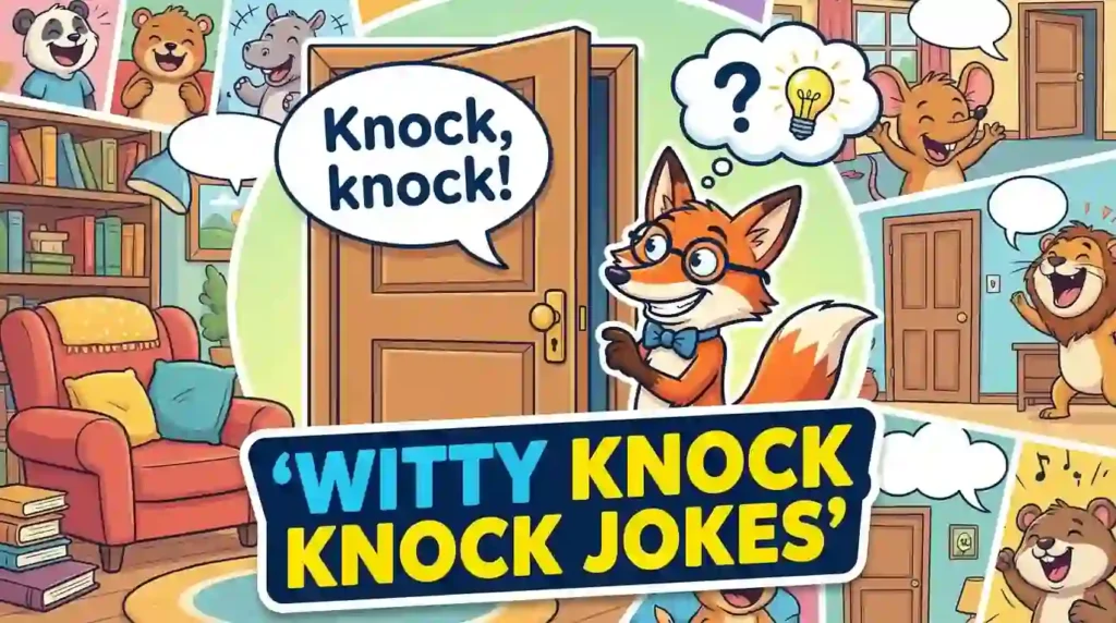 witty knock knock jokes​ image