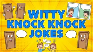 witty knock knock jokes​ image